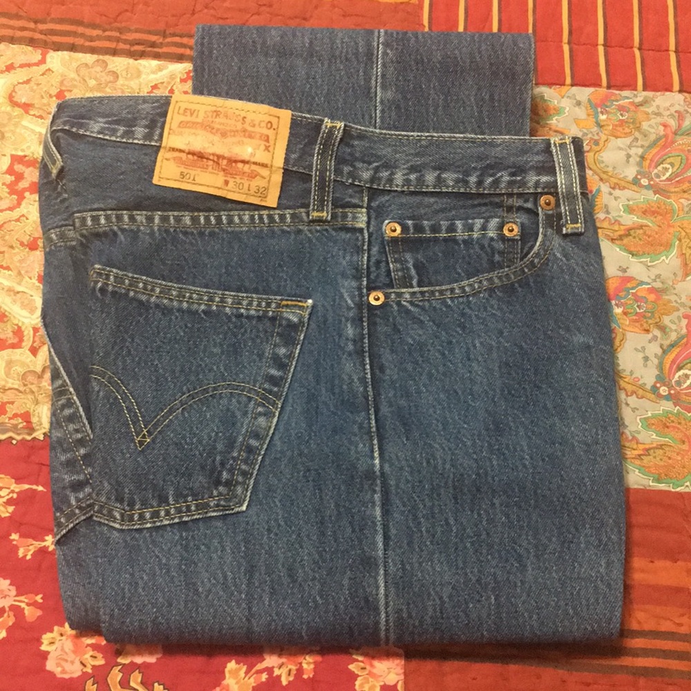 Original Riveted 501 Levi Strauss Jeans. 30x32 Gem